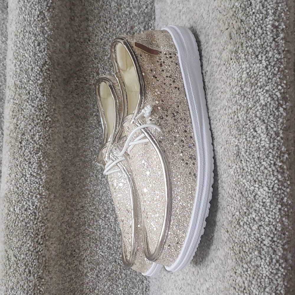 Corkys Beige Glitter Shoes New Size 6 7,8 And 10